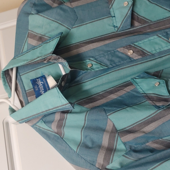 Vintage Wrangler Western shirt mn. sz.16-16.5 - Picture 2 of 16